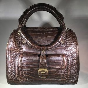 Jimmy Choo croc embossed handbag